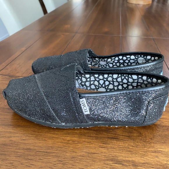 TOMS black glitter canvas - Picture 8 of 16